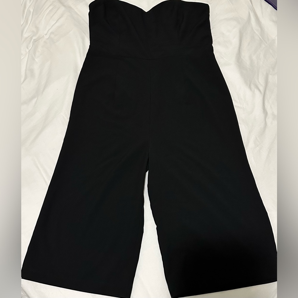 Free Press Black Strapless Romper size XL